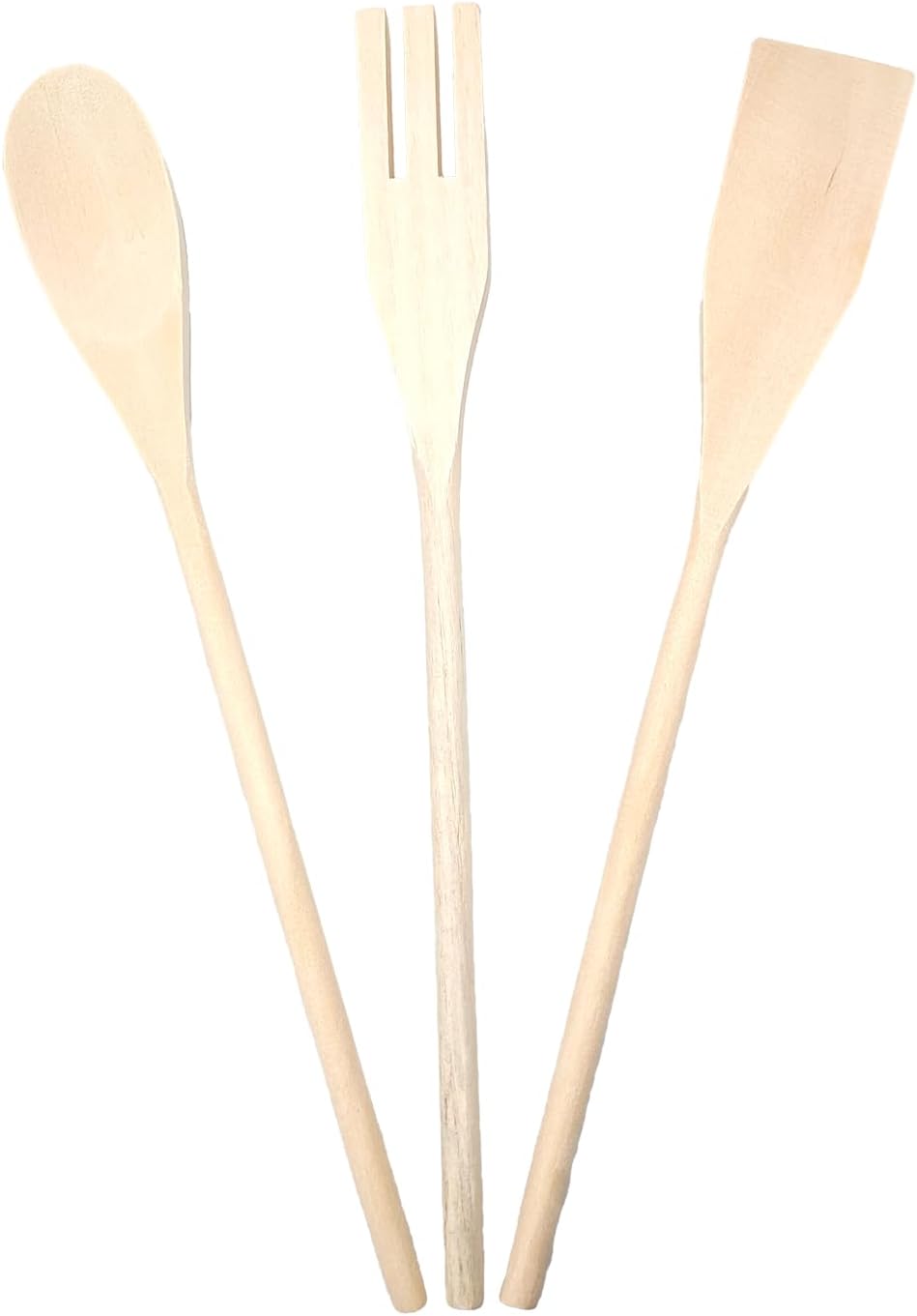 BESIDIAE TRIS IN LEGNO DI FAGGIO CM.30 MESTOLO-FORCHETTA-CUCCHIAIO