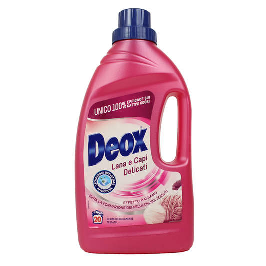 DEOX LAVATRICE LIQUIDO 1L 20 LAVAGGI LANA E CAPI DELICATI