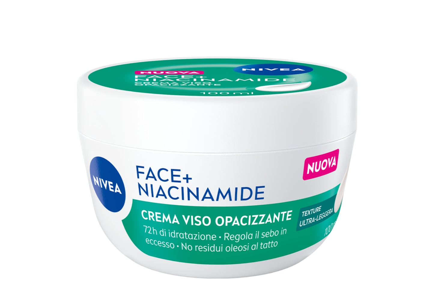 NIVEA FACE+ NIACINAMIDE CREMA GEL VISO OPACIZZANTE 100ML 72H DI IDRATAZIONE