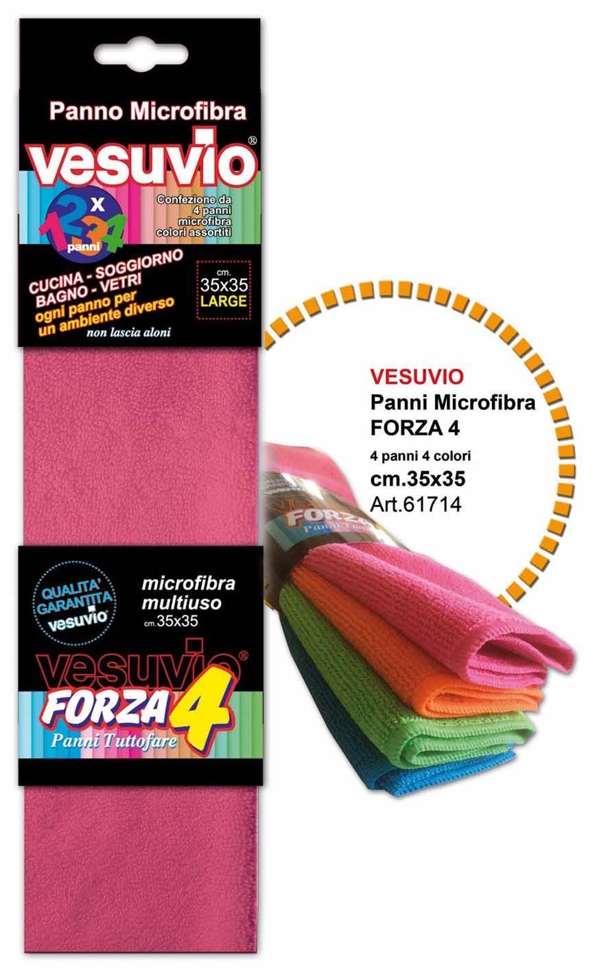 VESUVIO MICROFIBRA FORZA4 PANNI CM.35X35 LARGE 4PZ