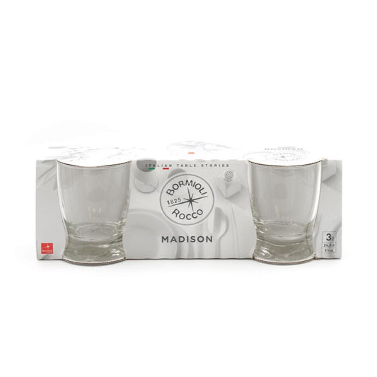 BORMIOLI BICCHIERE MADISON 24,5CL ACQUA X3