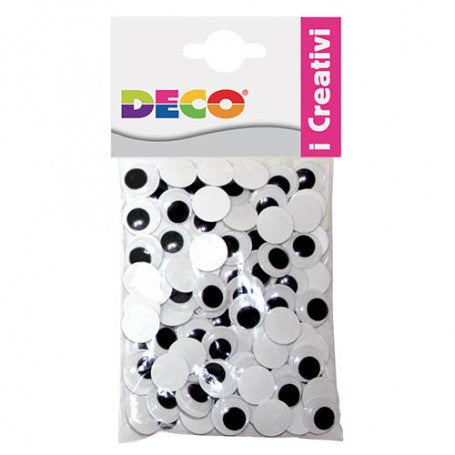 CWR DECO OCCHI MOBILI ADESIVI MM12 100PZ