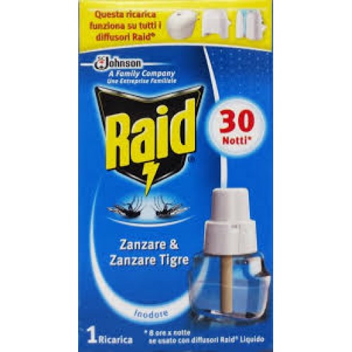 RAID LIQUIDO RICARICA 30 NOTTI INODORE