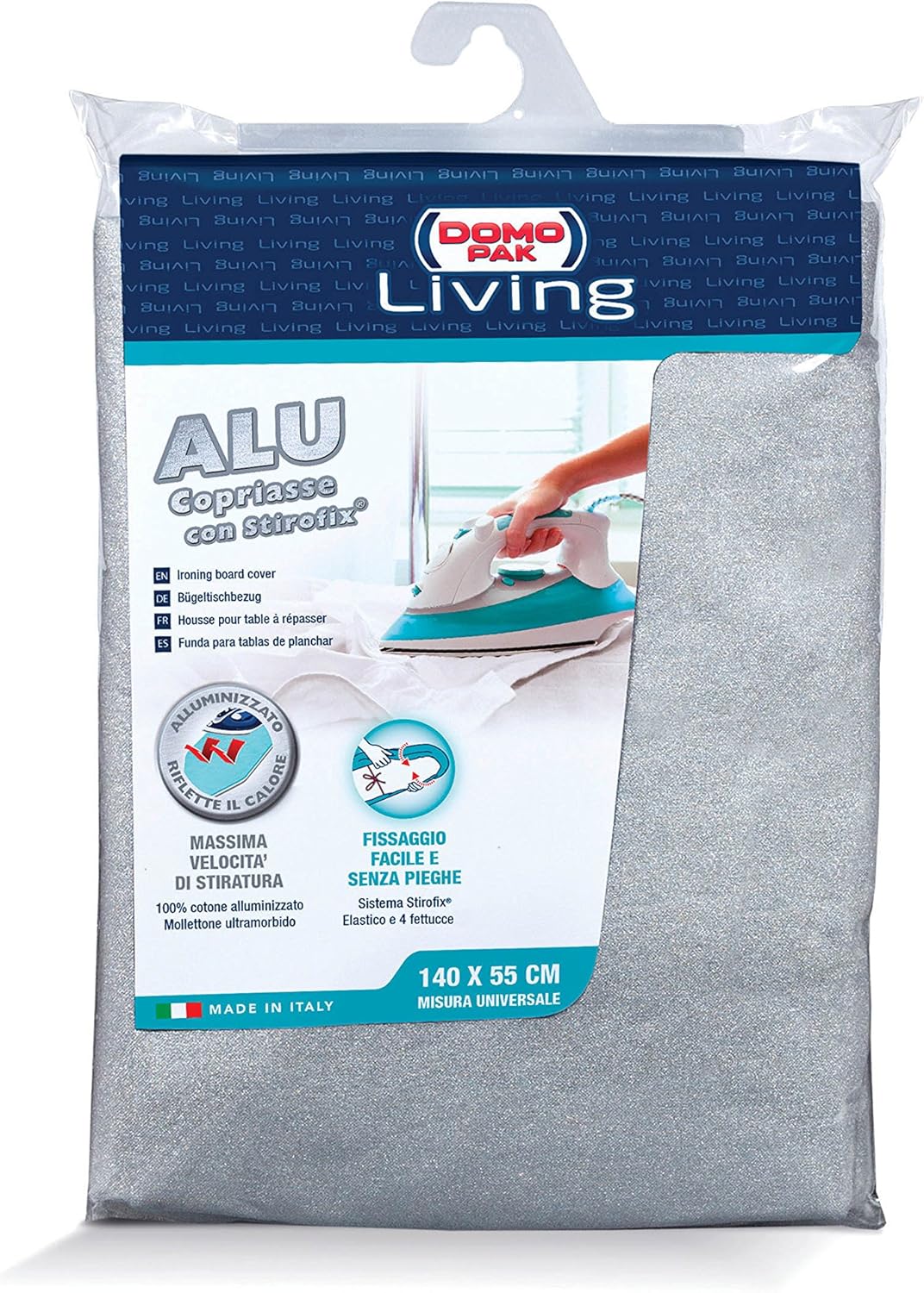 DOMOPAK LIVING ALU COPRIASSE CON STIROFIX CM.140X55 MISURA UNIVERSALE