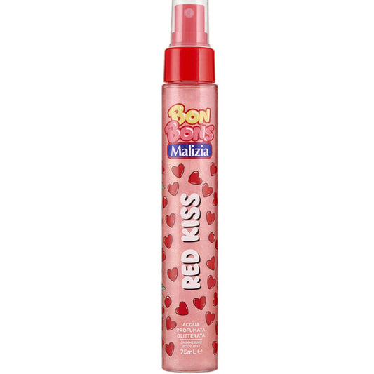 MALIZIA BON BONS ACQUA PROFUMATA GLITTERATA 75ML RED KISS