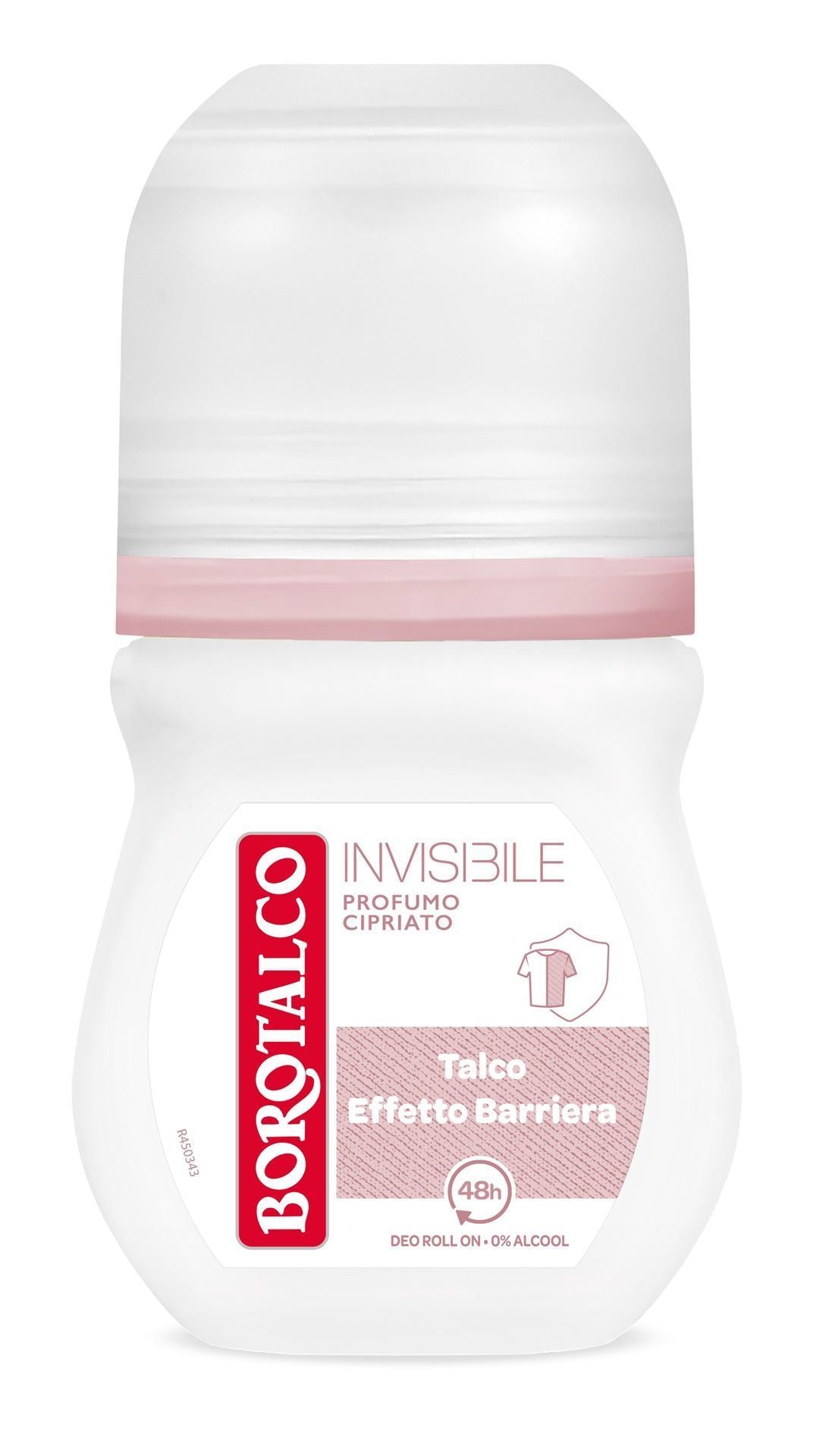 BOROTALCO DEO ROLL-ON 50ML INVISIBLE ROSA PROFUMO CIPRIATO