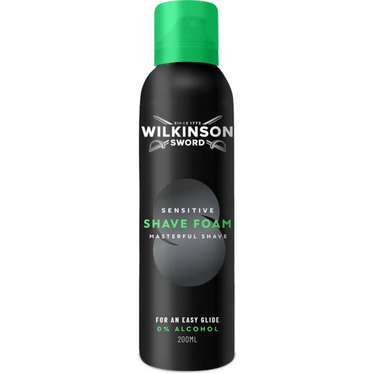 WILKINSON SHAVE FOAM SCHIUMA DA BARBA 200ML SENSITIVE 0% ALCOOL