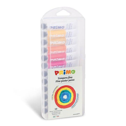 PRIMO TEMPERA FINE 12X12ML +PENNELLO