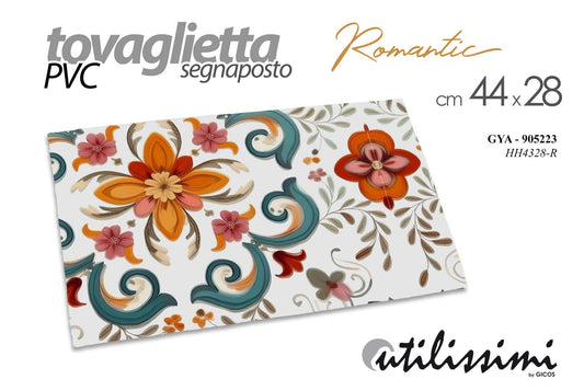 GICOS TOVAGLIETTA SEGNAPOSTO PVC CM.44X28 ROMANTIC