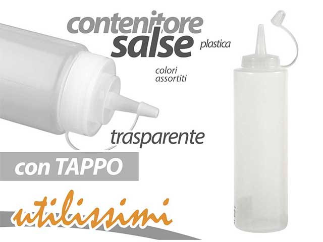 GICOS CONTENITORE SALSE CON TAPPO 470ML TRASPARENTE