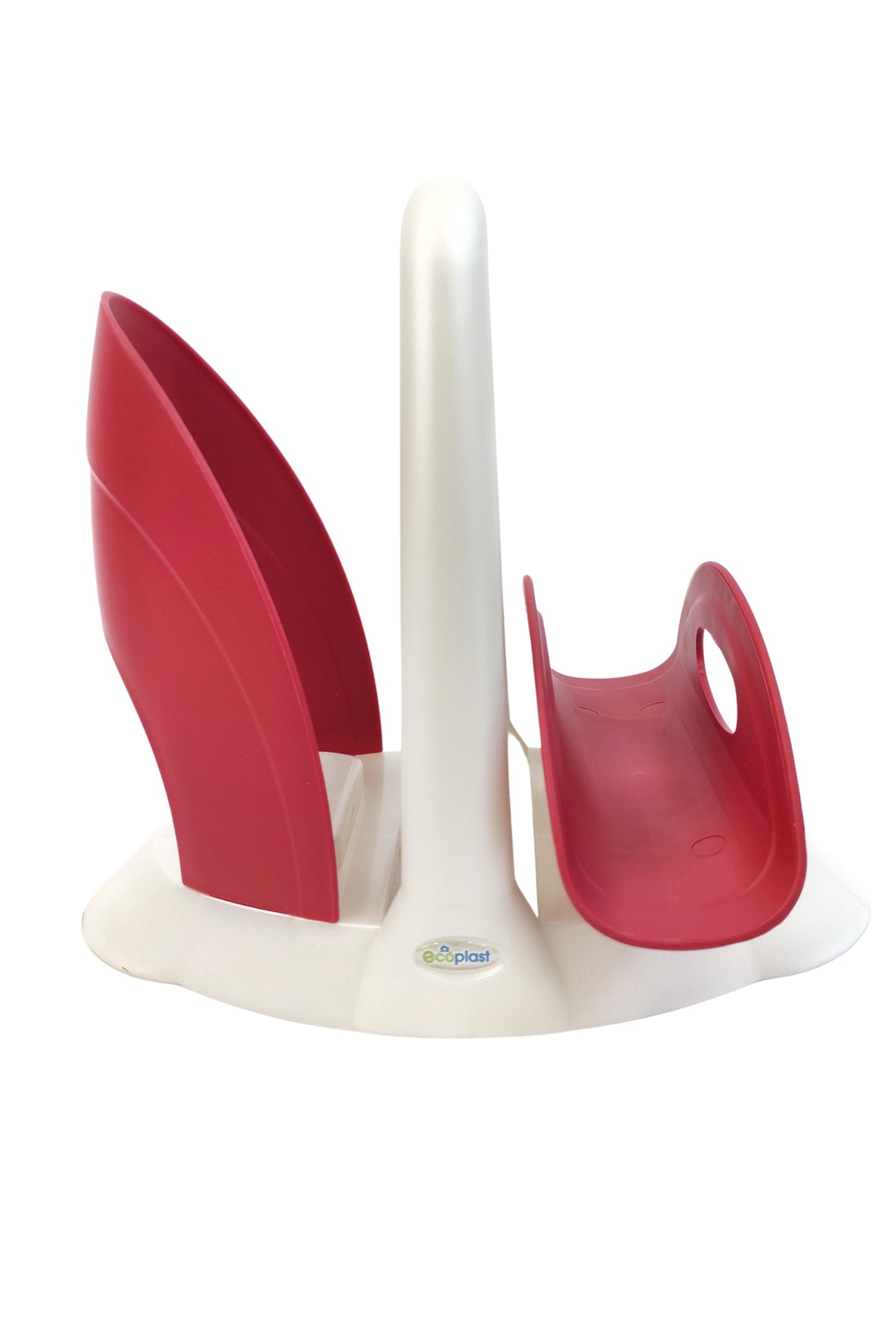 ECOPLAST PORTA TOVAGLIOLI TULIPANO COMBI BIANCO PERLA/ROSSO VENEZIANO Cm 22,3 x 12,5 x 20 h