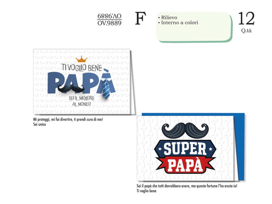 CROMO NB BIGLIETTO PAPA' OV.9889