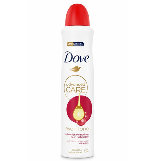 DOVE DEO SPRAY 250ML ADVANCED CARE EVEN TONE 72H