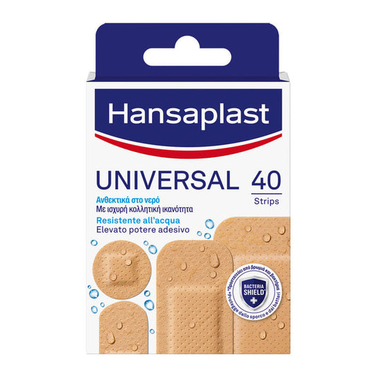 HANSAPLAST 40 CEROTTI UNIVERSAL ASSORTITI 4 FORMATI RESISTENTE ALL'ACQUA
