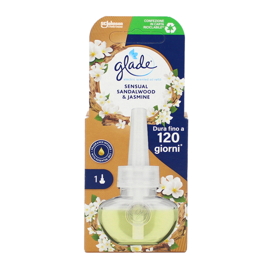 GLADE ELECTRIC RICARICA 20ML 120GG SENSUAL SANDALWOOD & JASMINE