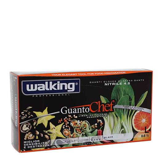 WALKING GUANTO CHEF BLACK NITROGEL 4 SENSIBILE L 8-8 1/2 X100