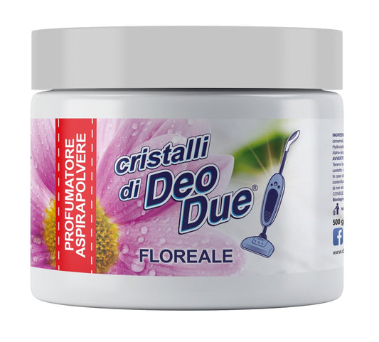 DEO DUE CRISTALLI PROFUMATORE ASPIRAPOLVERE 500G FLOREALE