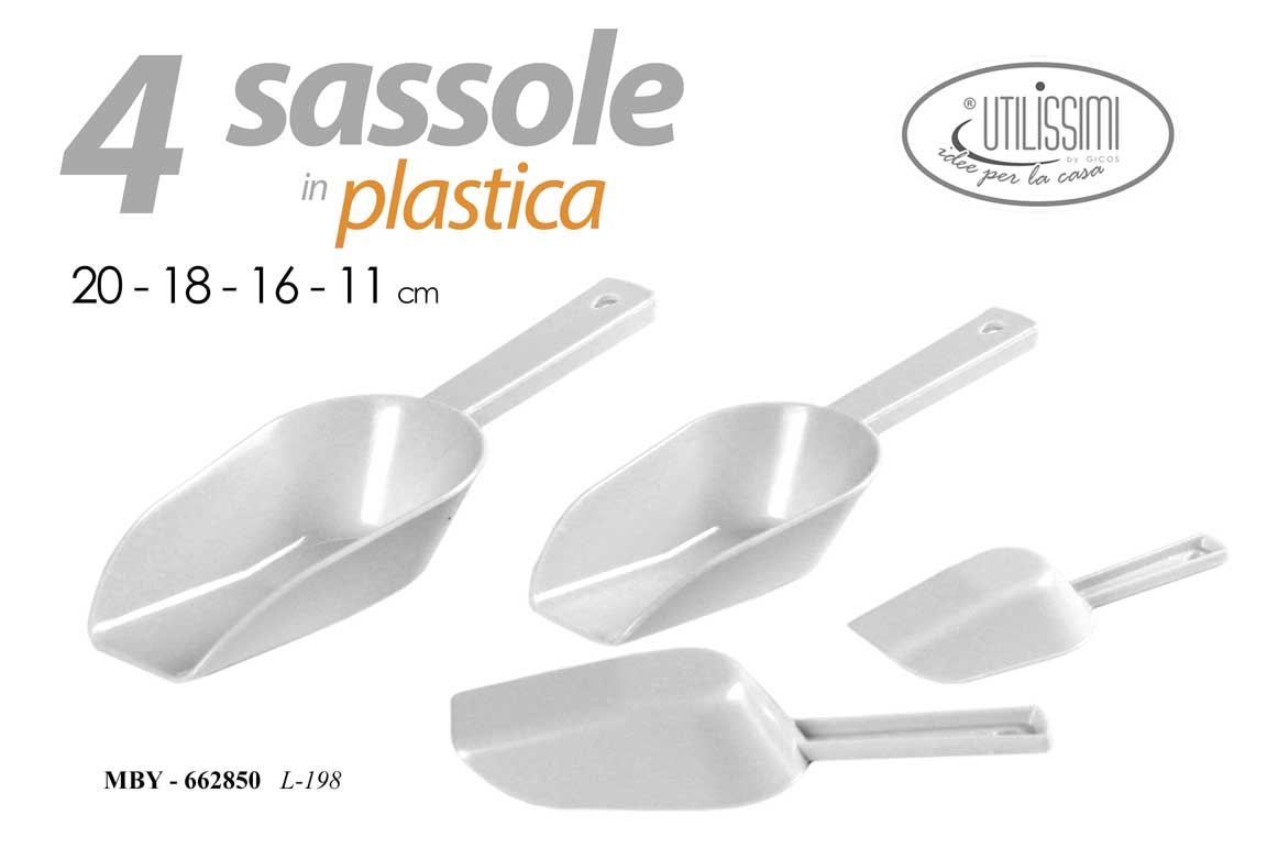 GICOS 4 SASSOLE IN PLASTICA CM.11-16-18-10