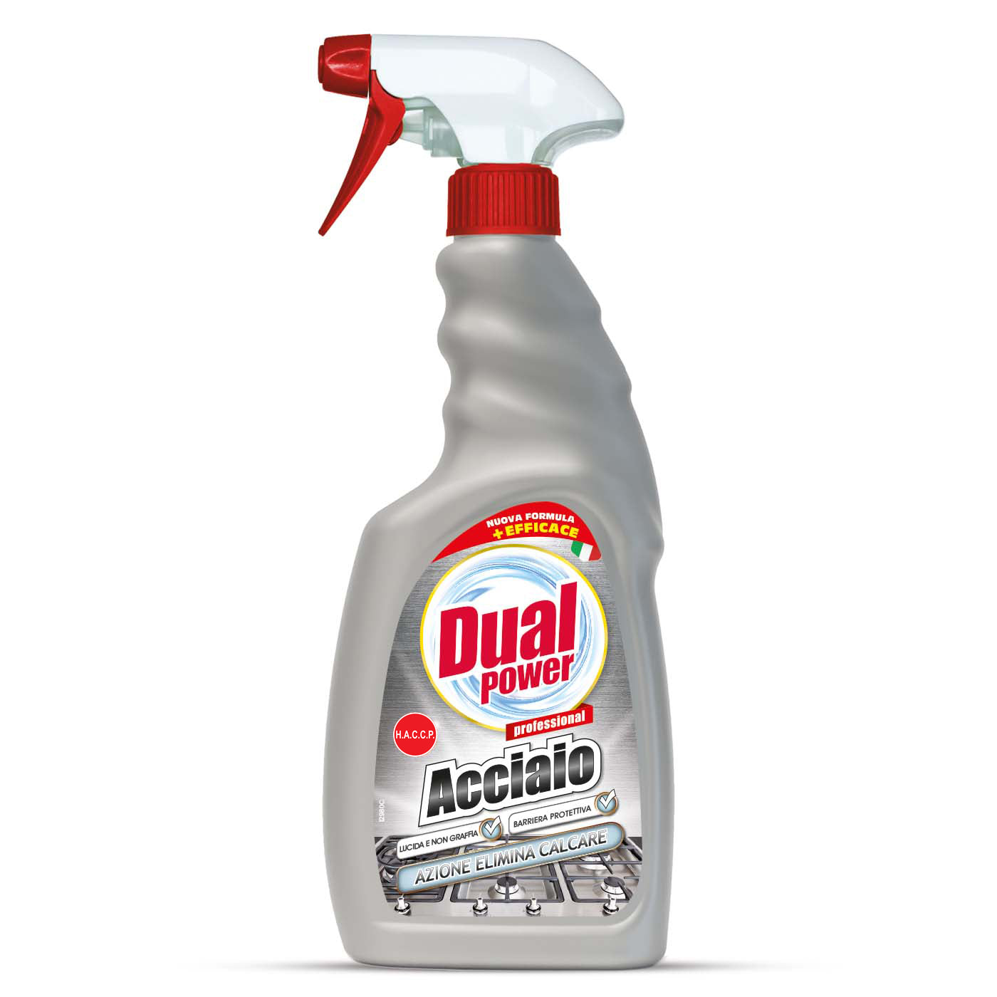 DUAL POWER SPRAY ACCIAIO 500ML