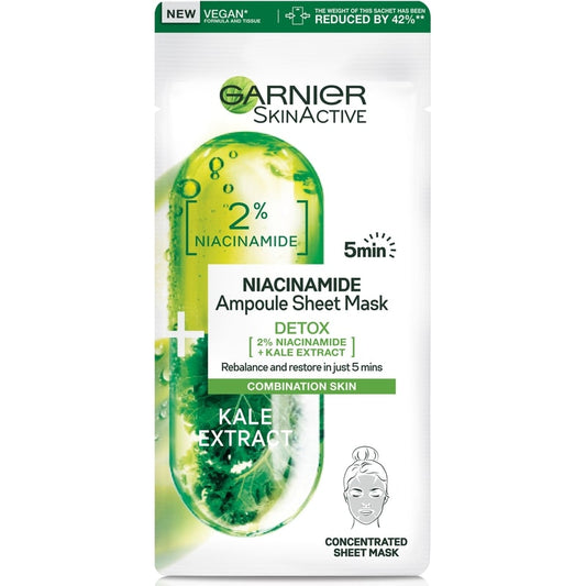 GARNIER SKIN ACTIVE MASCHERA IN TESSUTO AMPOLLA DETOX 15G