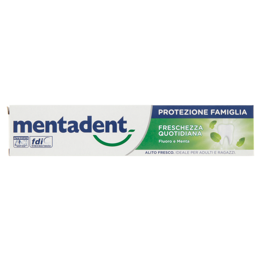 MENTADENT DENTIFRICIO 75ML PROTEZIONE FAMIGLIA FRESCHEZZA QUOTIDIANA