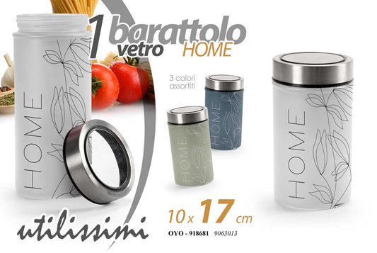 GICOS BARATTOLO VETRO HOME 1L CM.10X17 COLORI ASSORTITI
