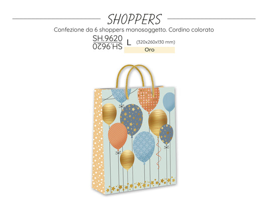 CROMO NB SHOPPER PALLONCINI SH.9620L