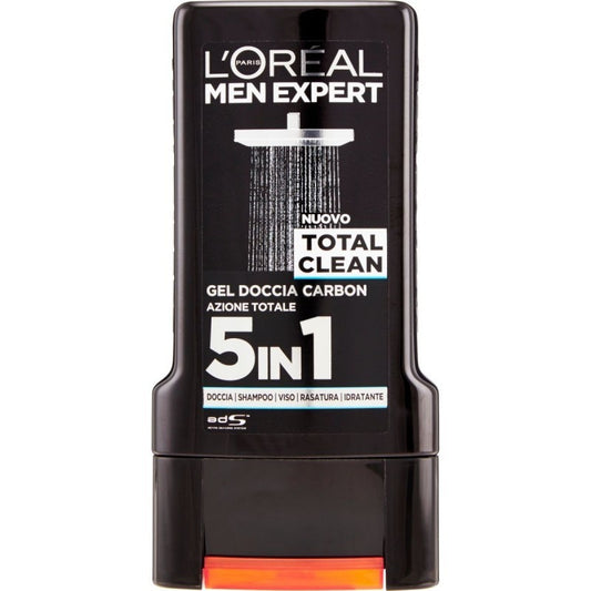L'OREAL MEN GEL DOCCIA 300ML TOTAL CLEAN CARBON
