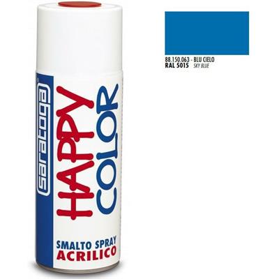 SARATOGA HAPPY COLOR SMALTO SPRAY BLU CIELO 400ML