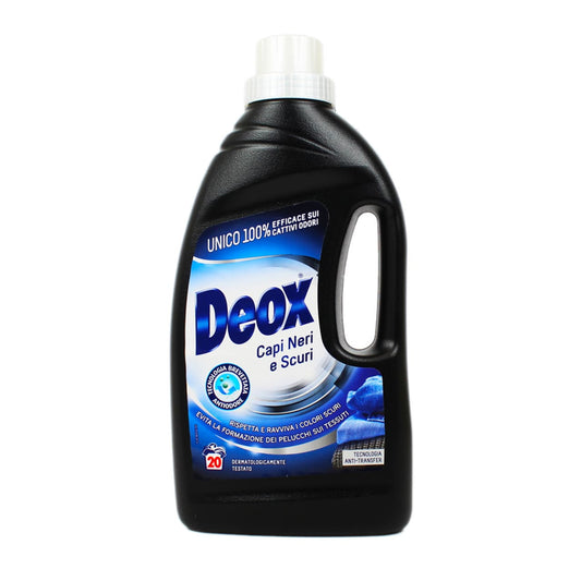 DEOX LAVATRICE LIQUIDO 1L 20 LAVAGGI CAPI NERI E SCURI