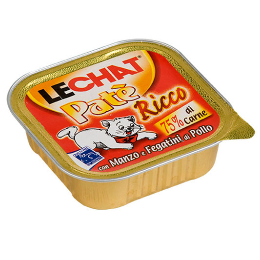 LECHAT PATE' RICCO 100G MANZO E FEGATINI DI POLLO