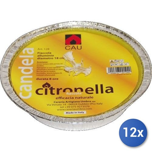 CAU FIACCOLA CITRONELLA ALLUMINIO D.18 CM