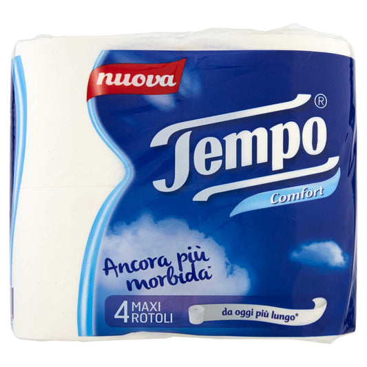 TEMPO CARTA IGIENICA COMFORT 4 MAXI ROTOLI