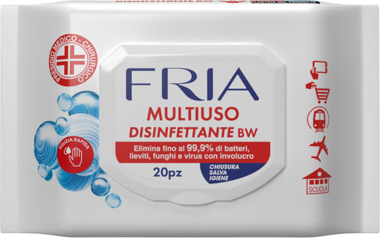 FRIA MULTIUSO DISINFETTANTE BW PMC SALVIETTINE 20PZ