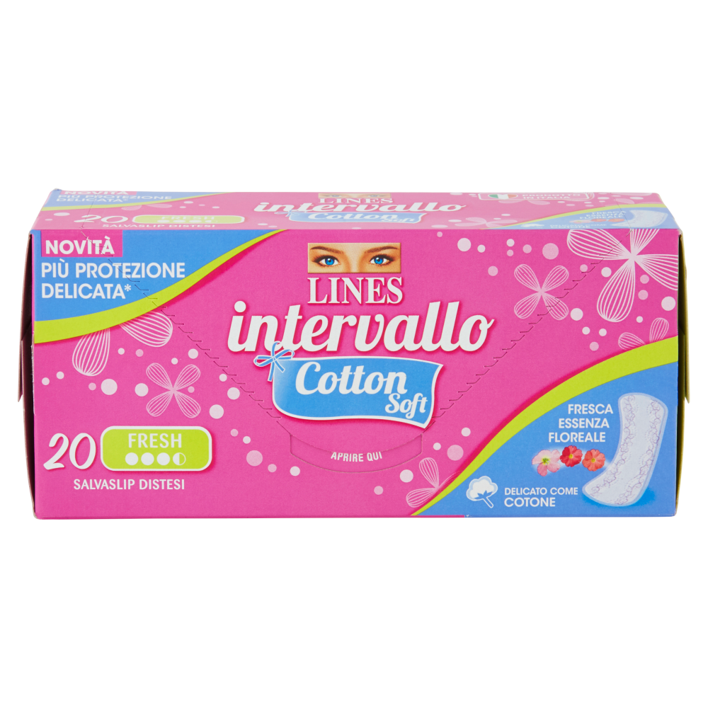 LINES INTERVALLO PROTEGGISLIP COTTON SOFT REGULAR FRESH X20