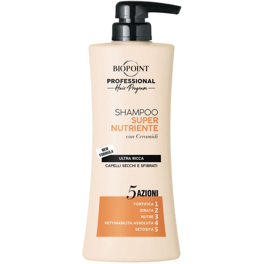 BIOPOINT SHAMPOO 400ML SUPER NUTRIENTE ULTRA RICCA CAPELLI SECCHI E SFIBRATI
