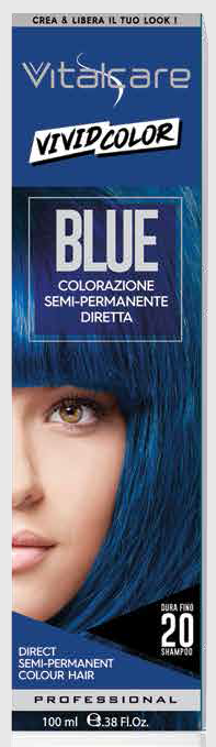 VITALCARE VIVID COLOR COLORAZIONE SEMI-PERMANENTE DIRETTA 100ML BLUE