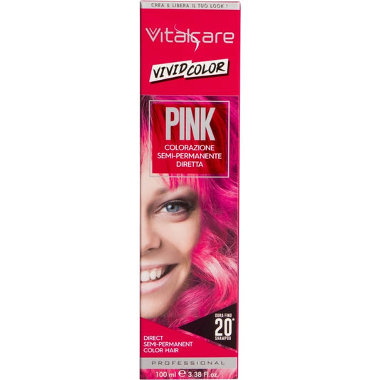 VITALCARE VIVID COLOR COLORAZIONE SEMI-PERMANENTE DIRETTA 100ML PINK