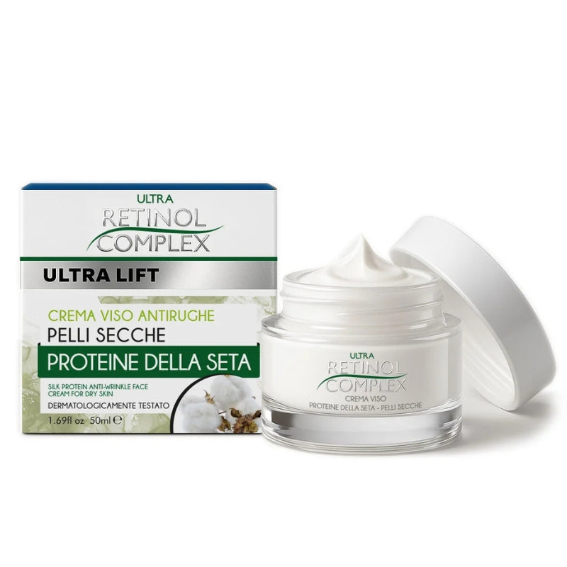 ULTRA RETINOL COMPLEX ULTRA LIFT CREMA VISO ANTIRUGHE PELLI SECCHE PROTEINE DELLA SETA 50ML