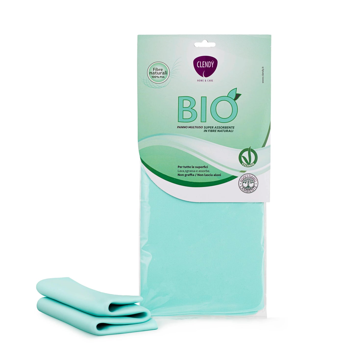 CLENDY BIO PANNO MULTIUSO PVA 100% FIBRE NATURALI CM.30X30