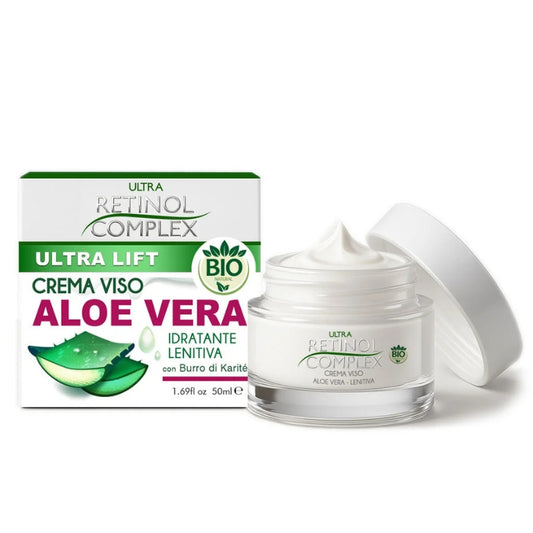 ULTRA RETINOL COMPLEX ULTRA LIFT CREMA VISO ALOE VERA 50ML IDRATANTE LENITIVA CON BURRO DI KARITE'