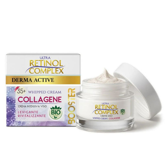 ULTRA RETINOL COMPLEX DERMA ACTIVE WHIPPED CREAM COLLAGENE 35+ CREMA INTENSIVA VISO 50ML LEVIGANTE RIVITALIZZANTE