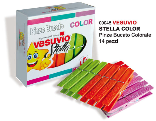 VESUVIO STELLA COLOR PINZE BUCATO 14PZ