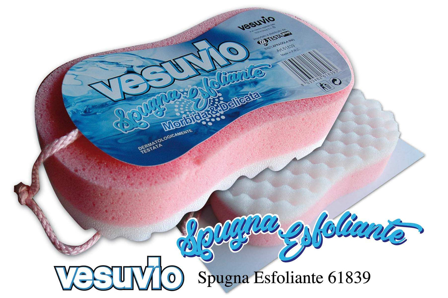 VESUVIO SPUGNA BAGNO ESFOLIANTE GRANDE CON LACCIO