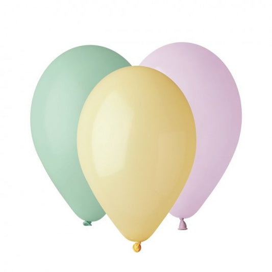 BIG PARTY 25 PALLONCINI MEDIUM CM.26 SOFT RAINBOW MIX