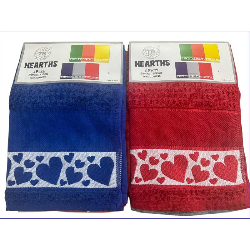 TIERRE HEARTS STROFINACCI SET 3PZ 100% COTONE
