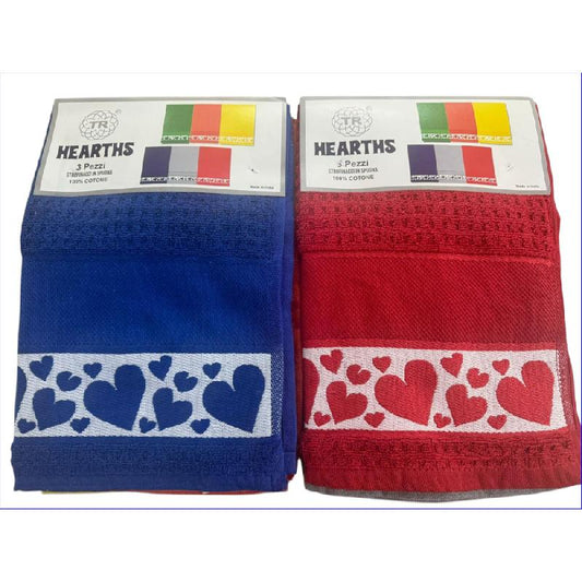 TIERRE HEARTS STROFINACCI SET 3PZ 100% COTONE
