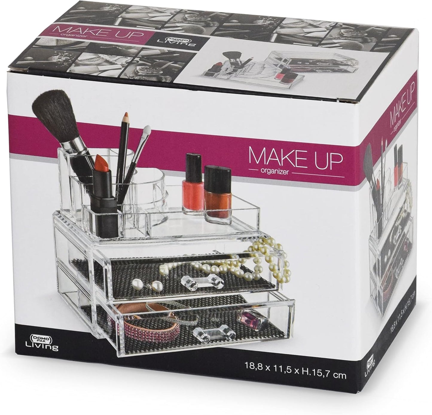 DOMOPAK LIVING MAKE UP ORGANIZER CM.18,8X11,5XH.15,7
