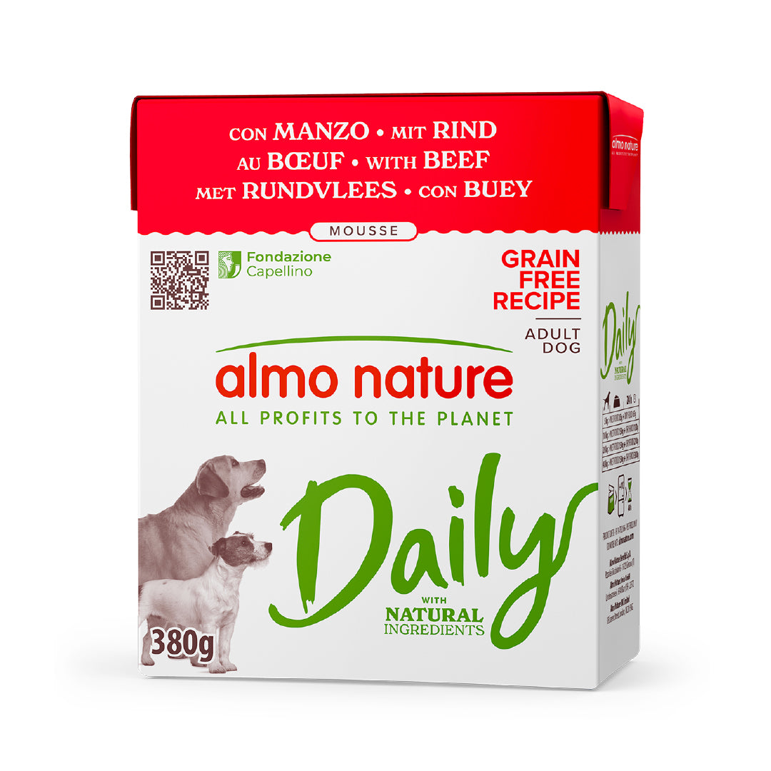 ALMO NATURE DAILY CANE MOUSSE 380G MANZO