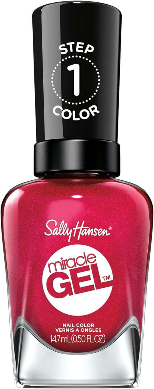 SALLY HANSEN SMALTO MIRACLE GEL 469 BORDEAUX GLOW STEP 1 COLOR